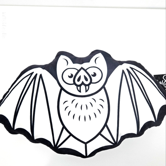 Sourpuss Batty Pillow Halloween Bat Pillow - Picture 8 of 8